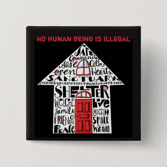 Schongebiet-Knopf Button (Vorderseite)