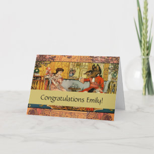 Schönheit Bestie Klassische Märchenfiguren Karte