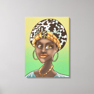 Schönheit der afrikanischen Kultur Leinwanddruck
