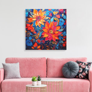 Schönheit der Blume Leinwanddruck
