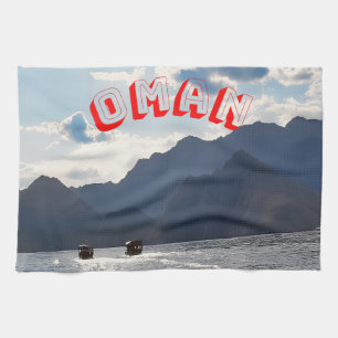 Schönheit der Küste von Oman Geschirrtuch