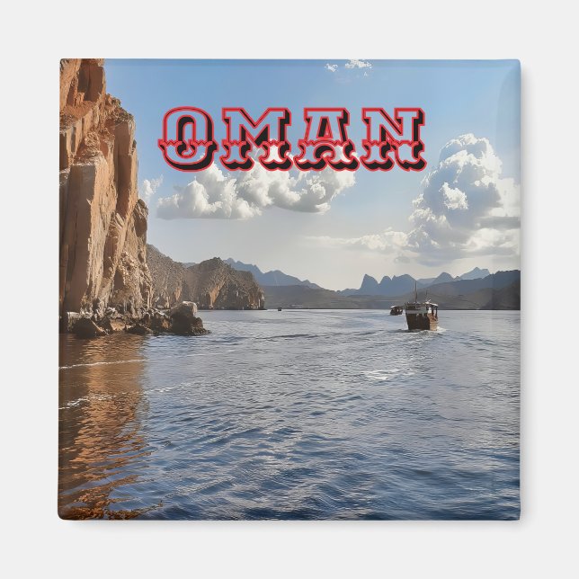 Schönheit der Küste von Oman Magnet (Vorne)