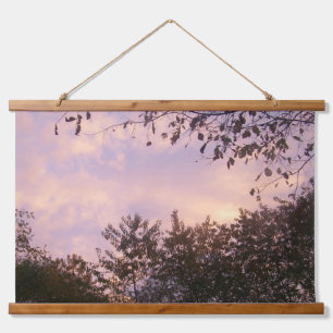 Schönheit des abendlichen Wald Wandteppichs Wandteppich Mit Holzrahmen