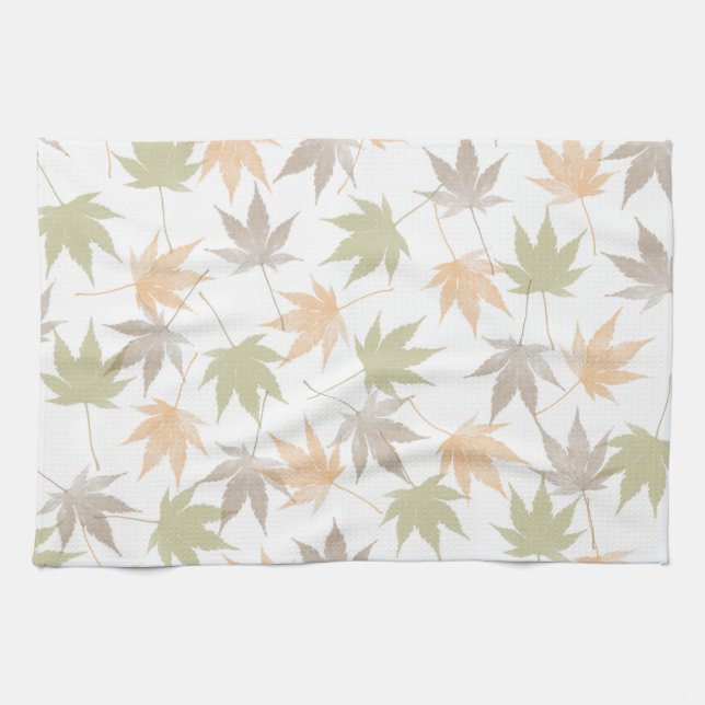 Schönheit des Herbstblattes Geschirrtuch (Horizontal)