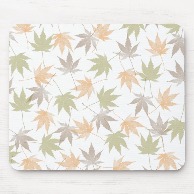 Schönheit des Herbstblattes Mousepad (Vorne)