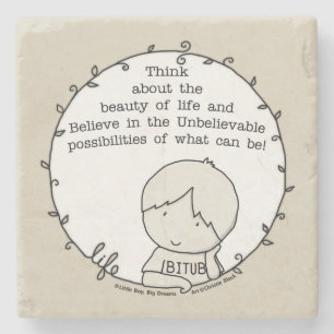 Schönheit des Lebens Steinuntersetzer