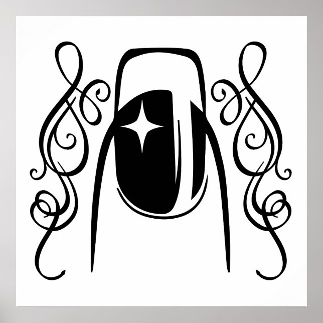 Schönheit des Nageldesigns Poster (Vorne)