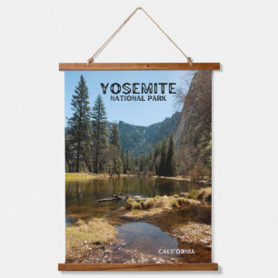 Schönheit des Yosemite Nationalparks Wandteppich Mit Holzrahmen