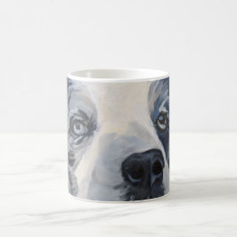 Schönheit die blaue Merle Kaffeetasse