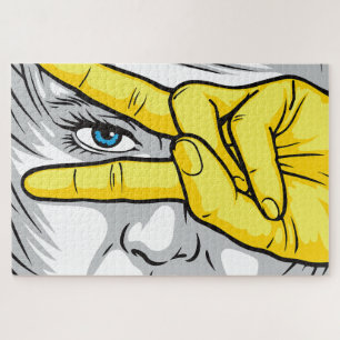 Schönheit durch Gesichter, Hände und Augen einfang