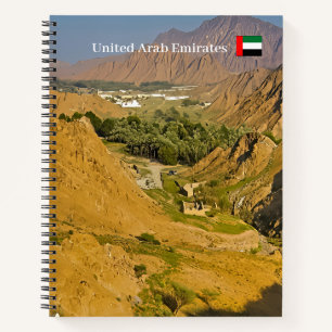 Schönheit einer Wüstenlandschaft Notizbuch
