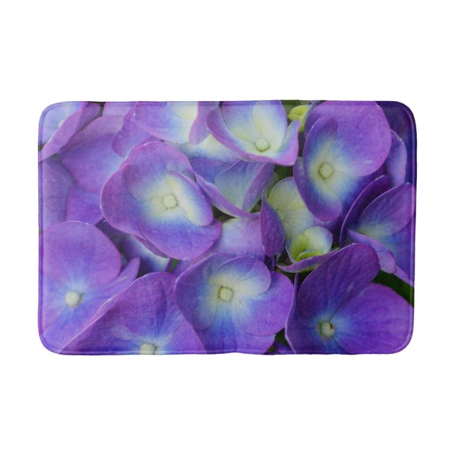 Schönheit eines blauen Hydrangeas Badematte (Vorderseite)