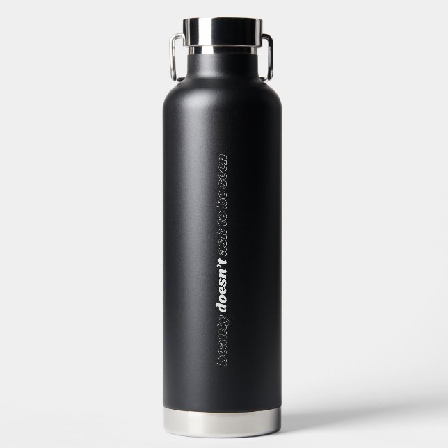 Schönheit Frage keine Vakuum-Isolierflasche Trinkflasche (Vorderseite)