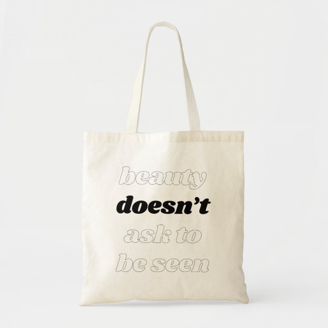 Schönheit Frage nicht Tote Tasche (Vorne)