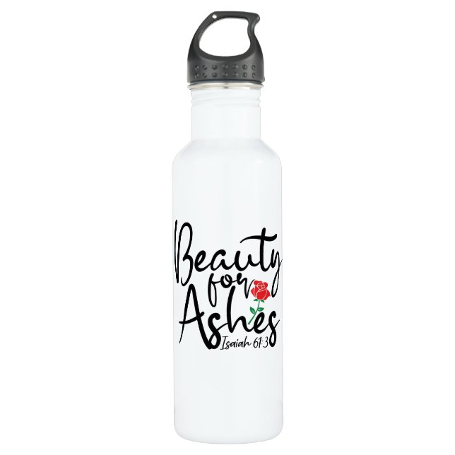Schönheit für Asche 24 oz. Trinkflasche (Vorderseite)