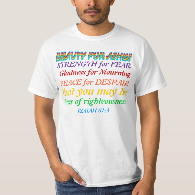SCHÖNHEIT FÜR ASCHE T-Shirt (Vorderseite)