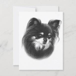 Schönheit - Handgemalt Chihuahua-Ausdruck Postkarte