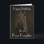 'SCHÖNHEIT' HORSE DAUGHTER GREETING CARD KARTE<br><div class="desc">KÖNNEN ZOLLT WERDEN.</div>