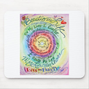 Schönheit im Leben Abgerundeter Regenbogen Mousepad