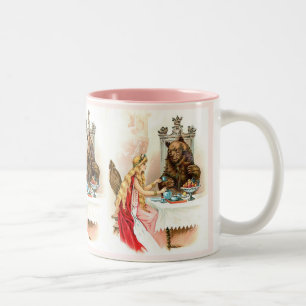 Schönheit im Rosa und im Tier Zweifarbige Tasse