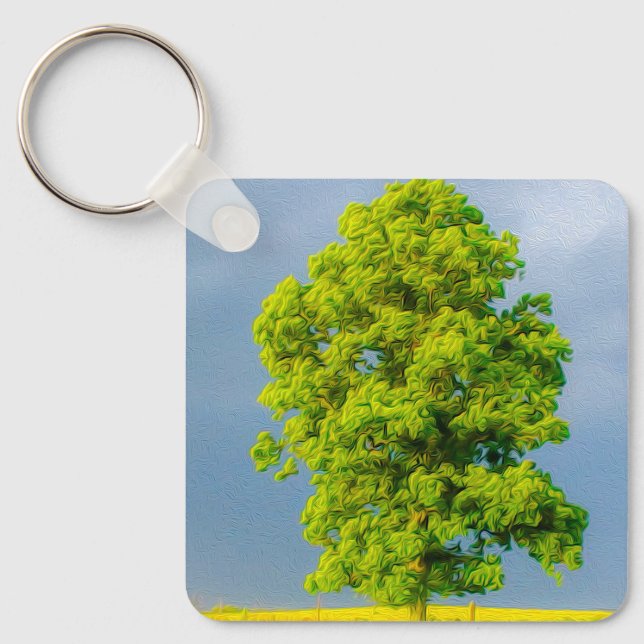 Schönheit im Sturm Schlüsselanhänger (Vorderseite)