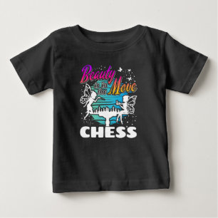 Schönheit in Bewegung - Schachspieler für Mädchen Baby T-shirt