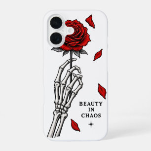 Schönheit in chaotischer gotischer Rosenkunst iPhone 16 Hülle