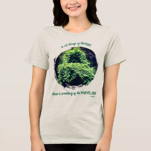 Schönheit in der Natur Reben Inspirierender Spruch Tri-Blend Shirt