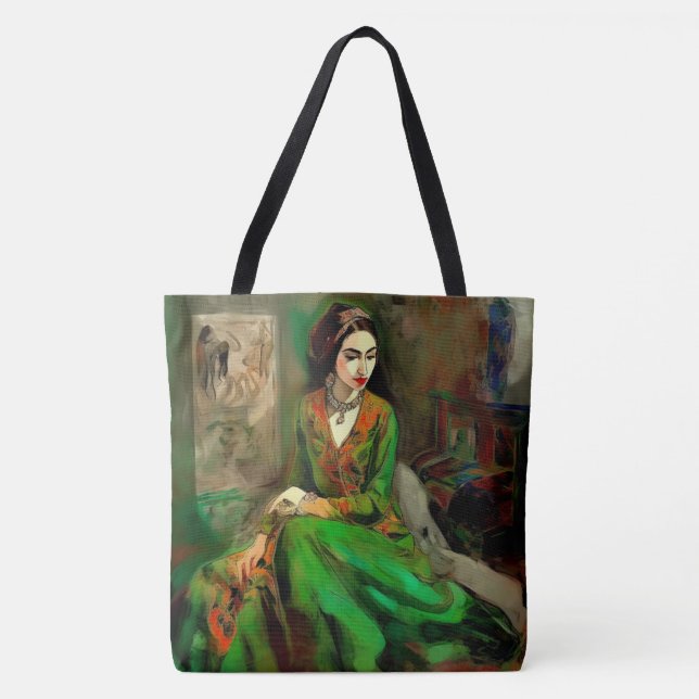 Schönheit in Grün Tasche (Vorderseite)
