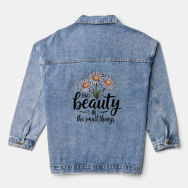 Schönheit in kleinen Dingen finden Jeansjacke