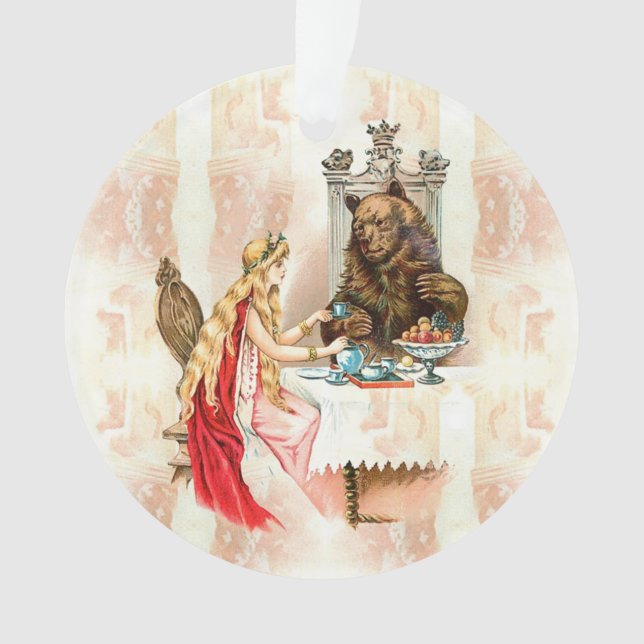 Schönheit in Rosa und die Bestickung Ornament (Vorderseite)