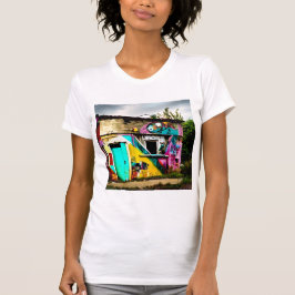 Schönheit in Zerstörung farbenfrohe Graffiti aband T-Shirt
