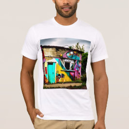 Schönheit in Zerstörung farbenfrohe Graffiti aband T-Shirt