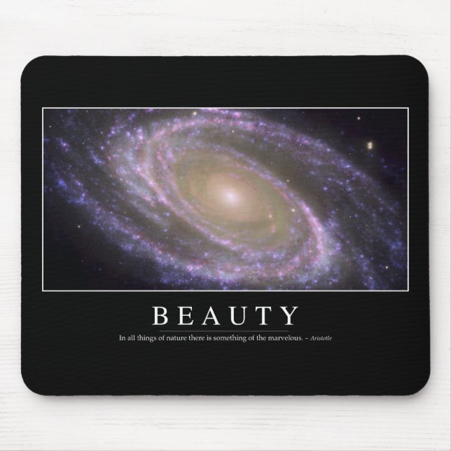 Schönheit: Inspiration Zitat 2 Mousepad (Vorne)
