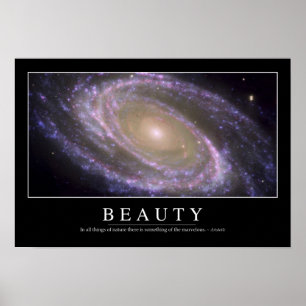Schönheit: Inspirierend Zitat 2 Poster