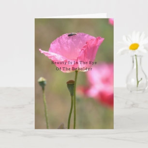 Schönheit ist Mohnblume (Fotografie von mir) Karte