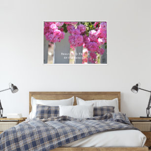 Schönheit ist Rosen Zaun (Fotografie von mir) Leinwanddruck