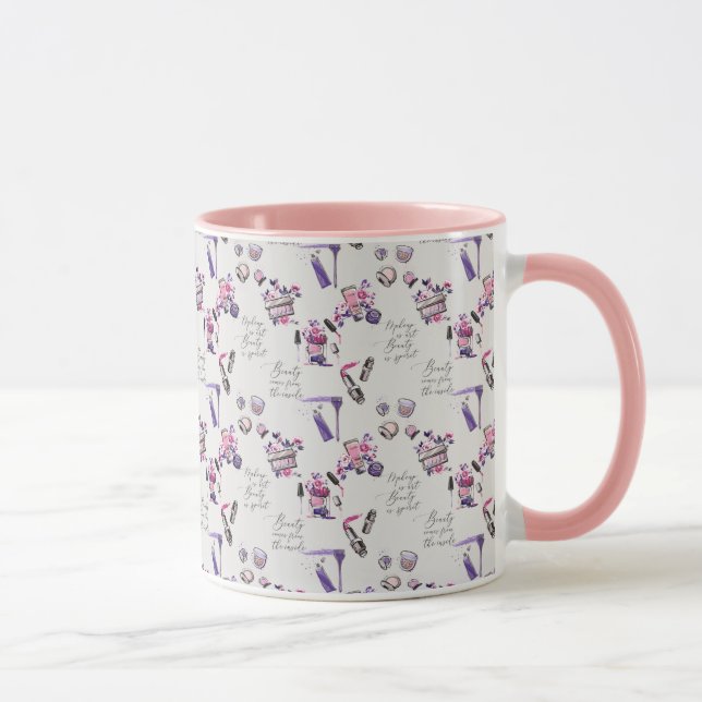 Schönheit kommt vom inneren Muster Tasse (Rechts)