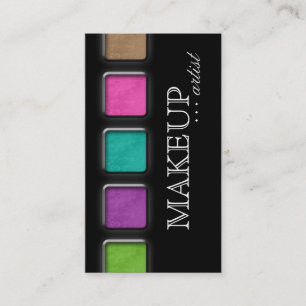 Schönheit Make-up-Artist-Salon-Spa-Paletten Farbig Visitenkarte
