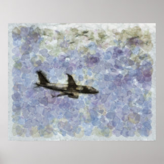 Schönheit Oben... Jet in den Himmel. Poster