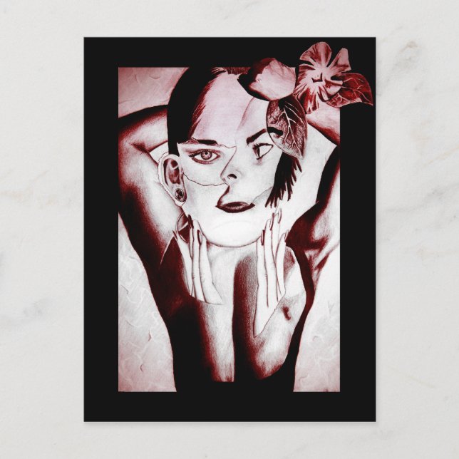 Schönheit Postkarte (Vorderseite)