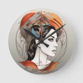 Schönheit Runde Wanduhr