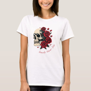 Schönheit stirbt nie Gothic Halloween-T - Shirt