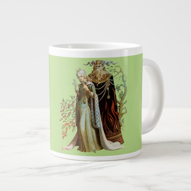 Schönheit und das Biest Jumbo-Tasse (Vorderseite Rechts)