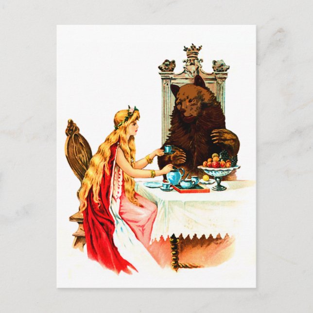 Schönheit und das Biest Postkarte (Vorderseite)