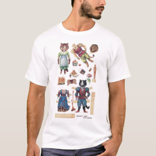 Schönheit und das Tier, Louis Wain T-Shirt