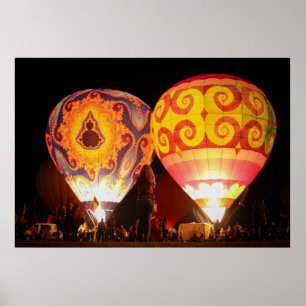 Schönheit und die Balloons! Poster