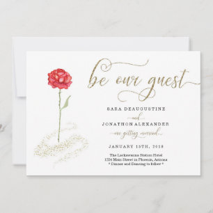 Schönheit und die Einladung zur Bestie Hochzeit