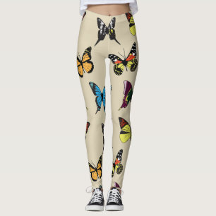 Schönheit und die Leggings der Schmetterlinge
