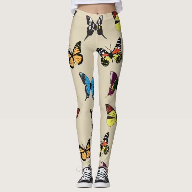 Schönheit und die Leggings der Schmetterlinge (Vorderseite)